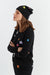 Black Wool-Cashmere Star Hat