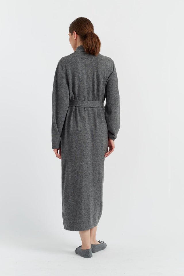 Grey Wool-Cashmere Dressing Gown image 2