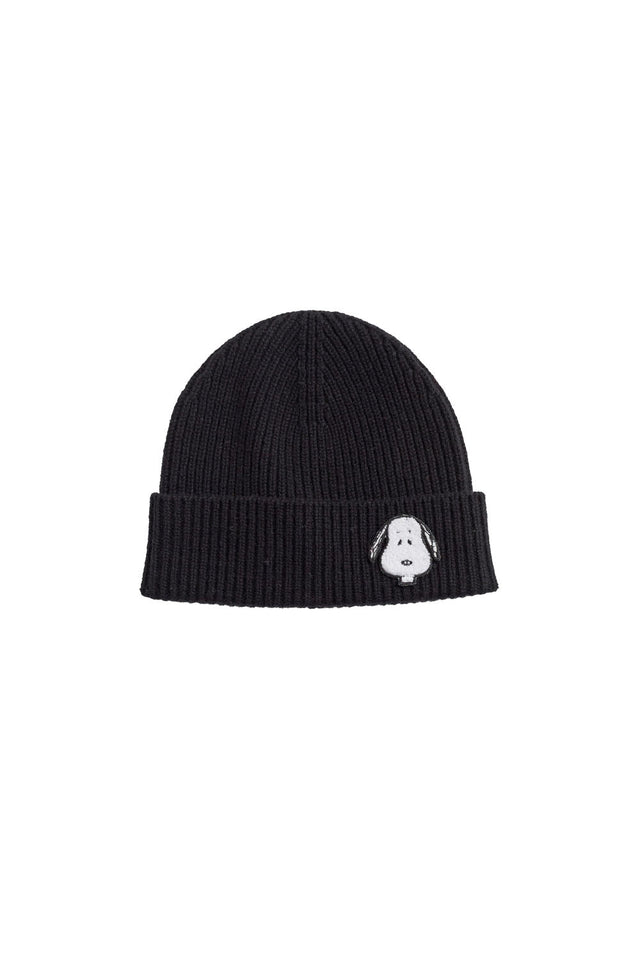 Black Wool-Cashmere Snoopy Hat image 2