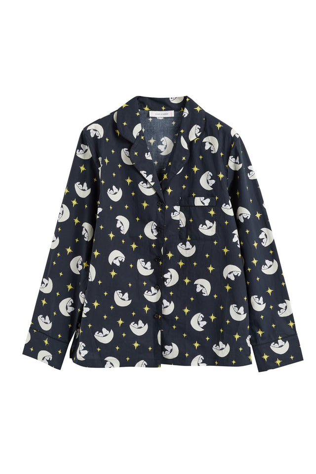 Black Cotton Snoopy Pyjama Set image 2