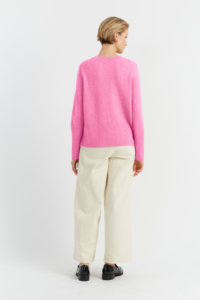 Pink Pure Cashmere Boxy Sweater image 4