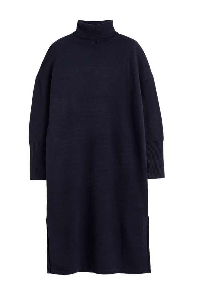 Women's Rollneck Maxi Knitted Dress Chinti And Parker Navy Wool-Cashmere Size XS-3L image 2