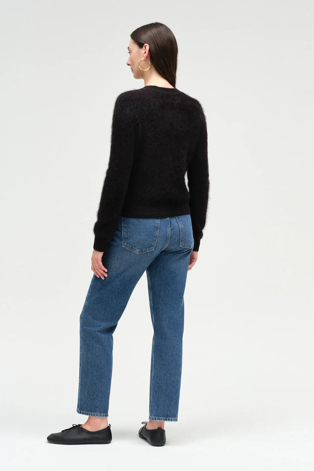Black Brushed Cashmere Cardigan image 4