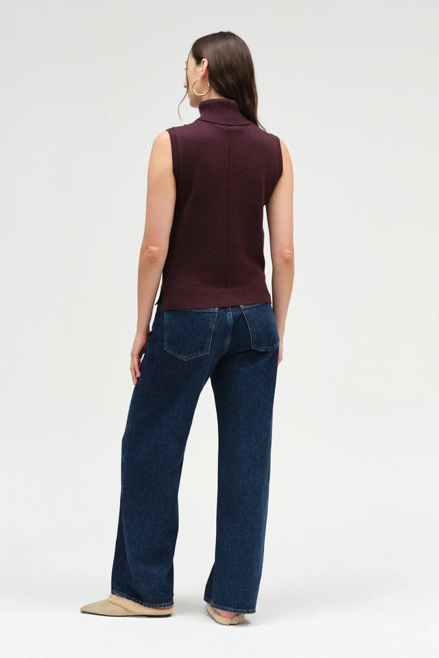 Aubergine Wool-Cashmere Tank image 3