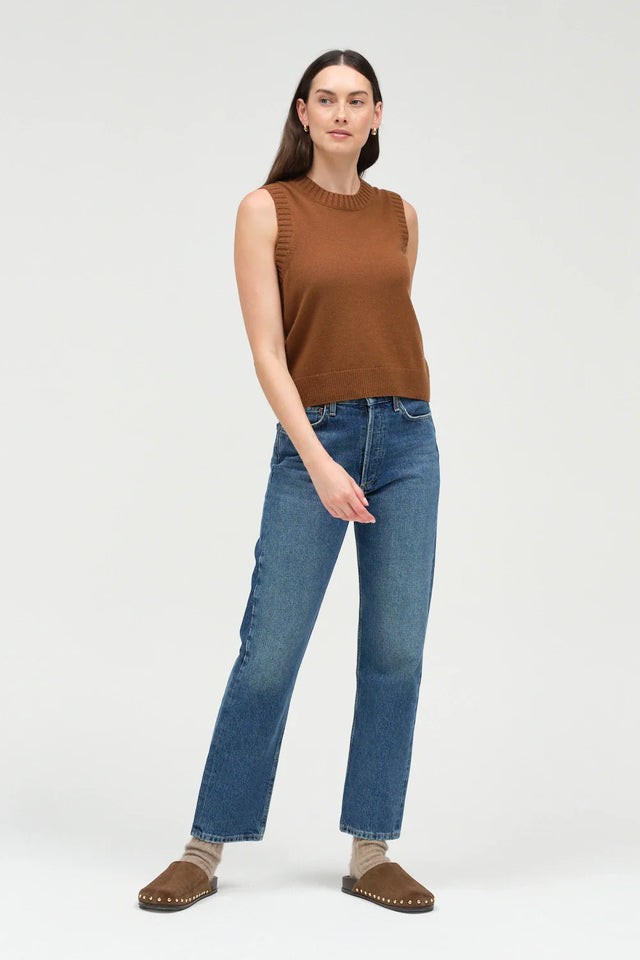 Toffee Wool-Cashmere Tank image 2