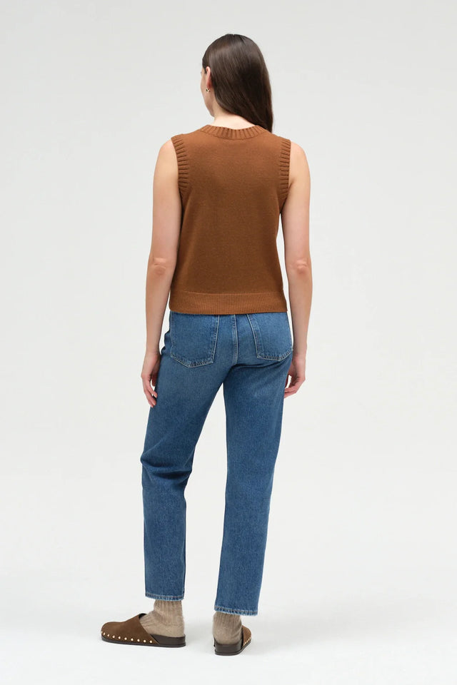 Toffee Wool-Cashmere Tank image 3