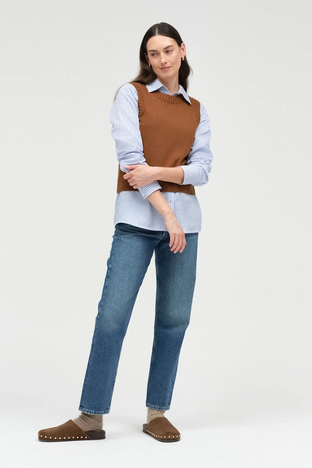Toffee Wool-Cashmere Tank image 5