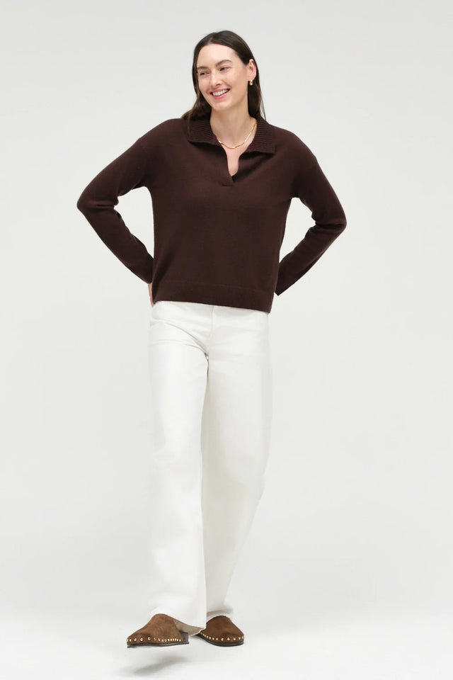 Chocolate Wool-Cashmere Relaxed Shirt image 6