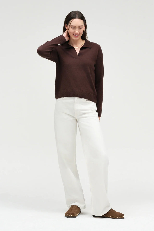 Chocolate Wool-Cashmere Relaxed Shirt image 5