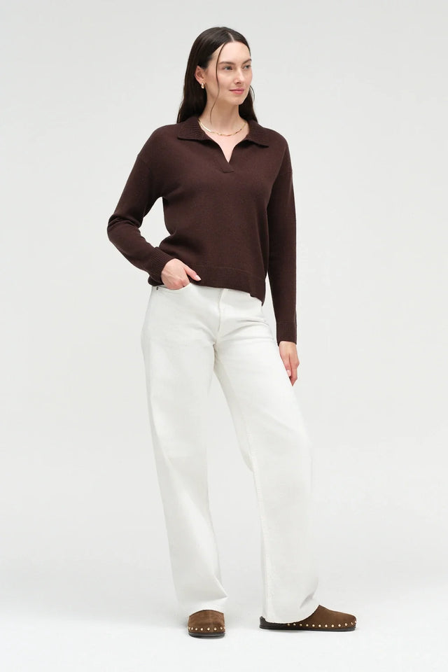 Chocolate Wool-Cashmere Relaxed Shirt image 2