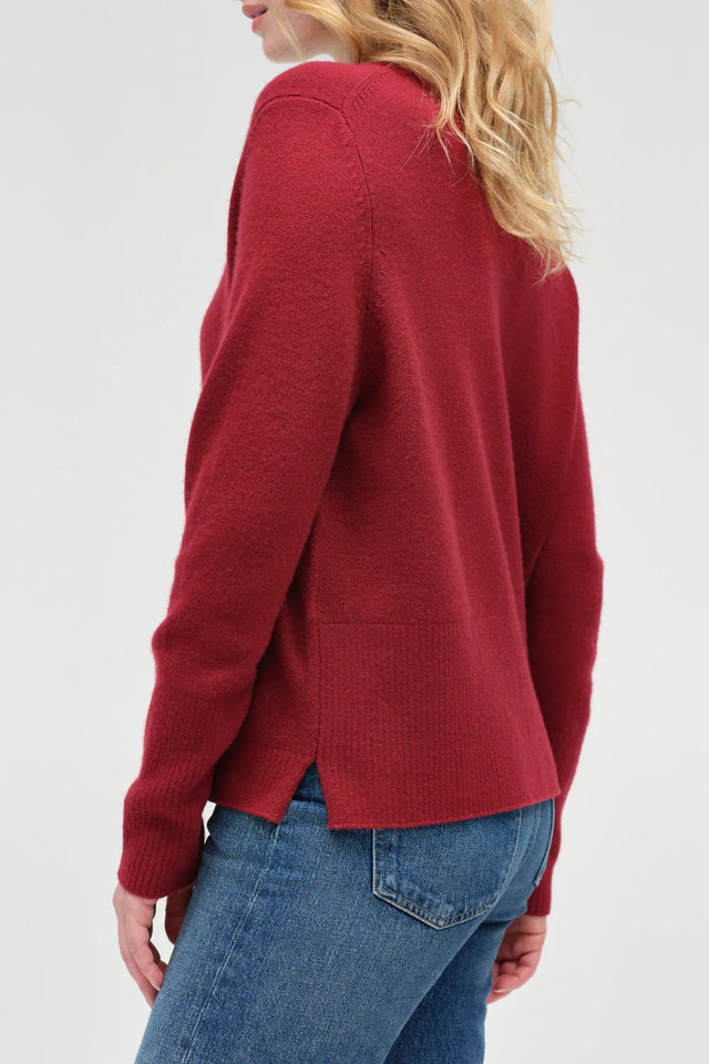 Cherry Wool-Cashmere Slouchy Sweater image 4