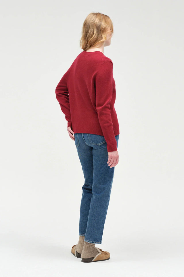 Cherry Wool-Cashmere Slouchy Sweater image 3