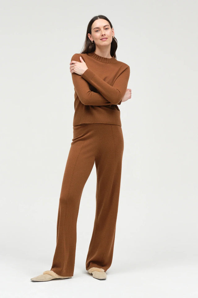 Toffee Wool-Cashmere Cropped Sweater image 5