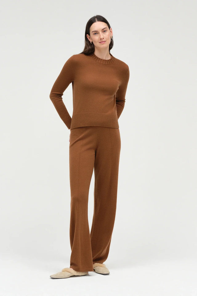 Toffee Wool-Cashmere Cropped Sweater image 2