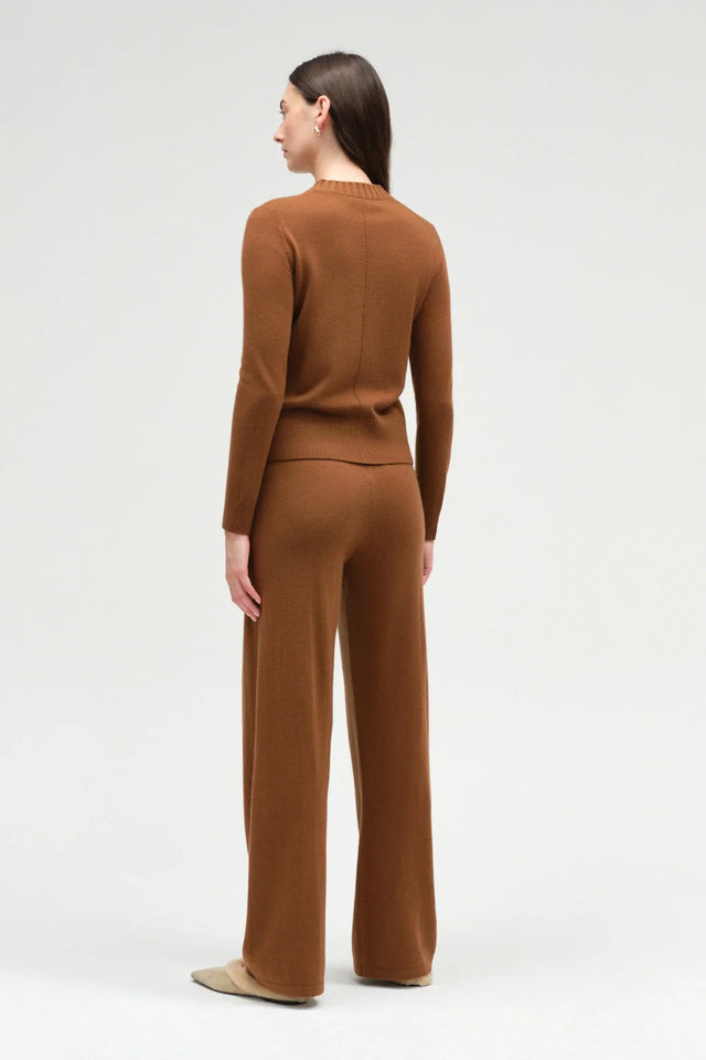 Toffee Wool-Cashmere Cropped Sweater image 3