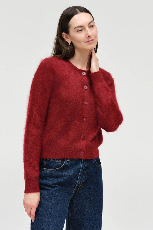 Cherry Brushed Cashmere Cardigan image 4