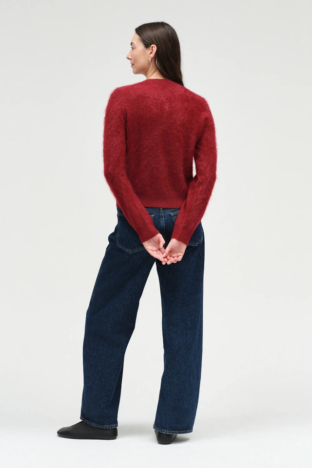 Cherry Brushed Cashmere Cardigan image 3