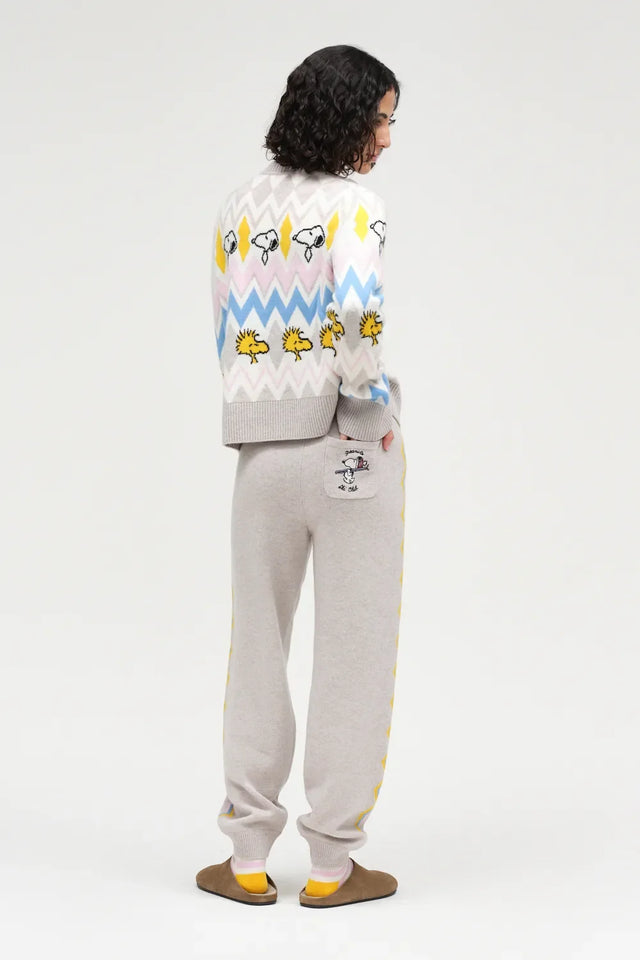 Multi Wool-Cashmere Snoopy Fairisle Sweater image 4