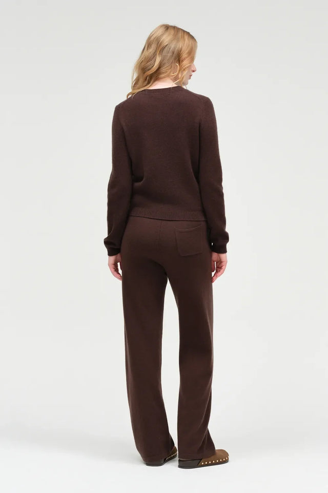 Chocolate Pure Cashmere Camille Cardigan image 4