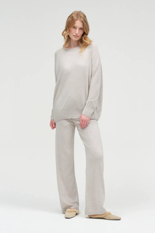 Chinchilla Pure Cashmere Slouchy Sweater image 2