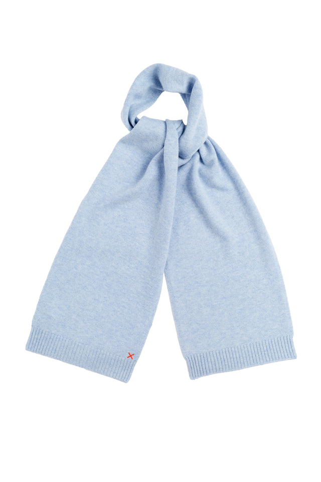 Baby-Blue Wool-Cashmere Scarf image 2