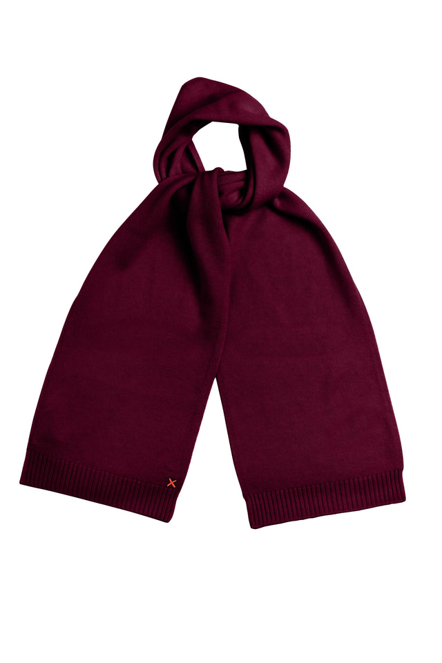 Claret Wool-Cashmere Scarf image 2