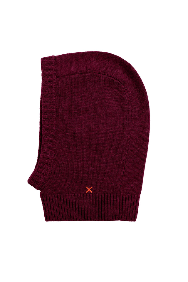 Claret Wool-Cashmere Balaclava image 2