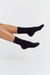 Navy Wool-Cashmere Socks