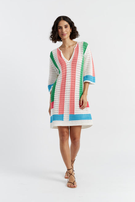 Cream Cotton Capri Dress