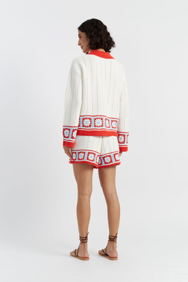Terracotta Cotton Hand Crochet Shirt image 5