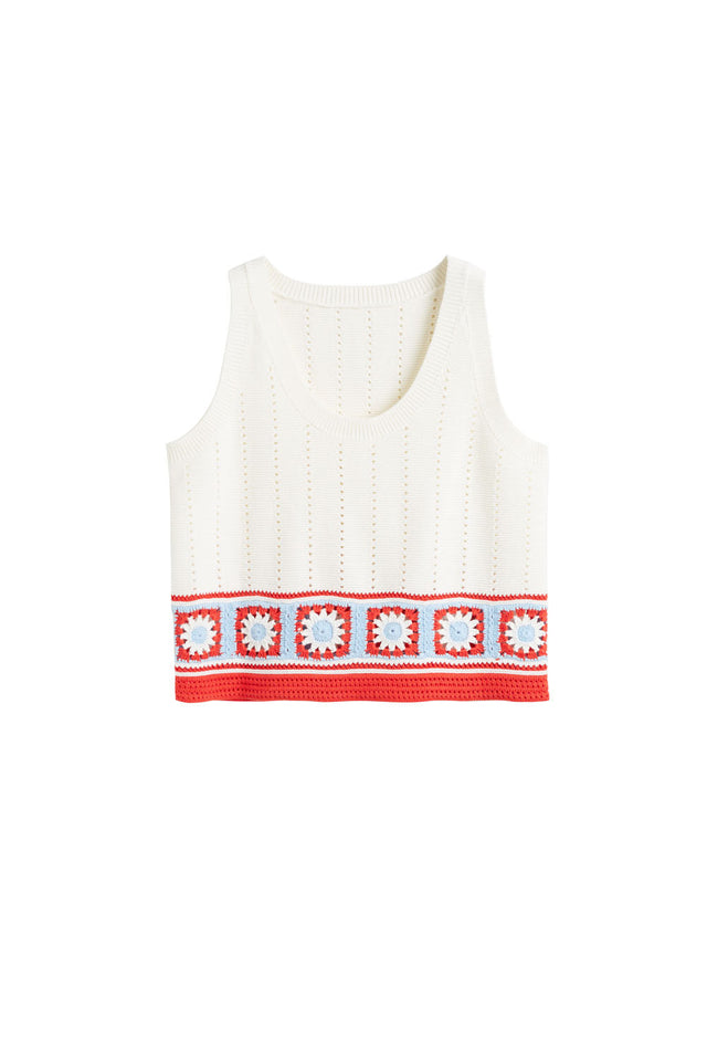 Terracotta Cotton Hand Crochet Vest image 6