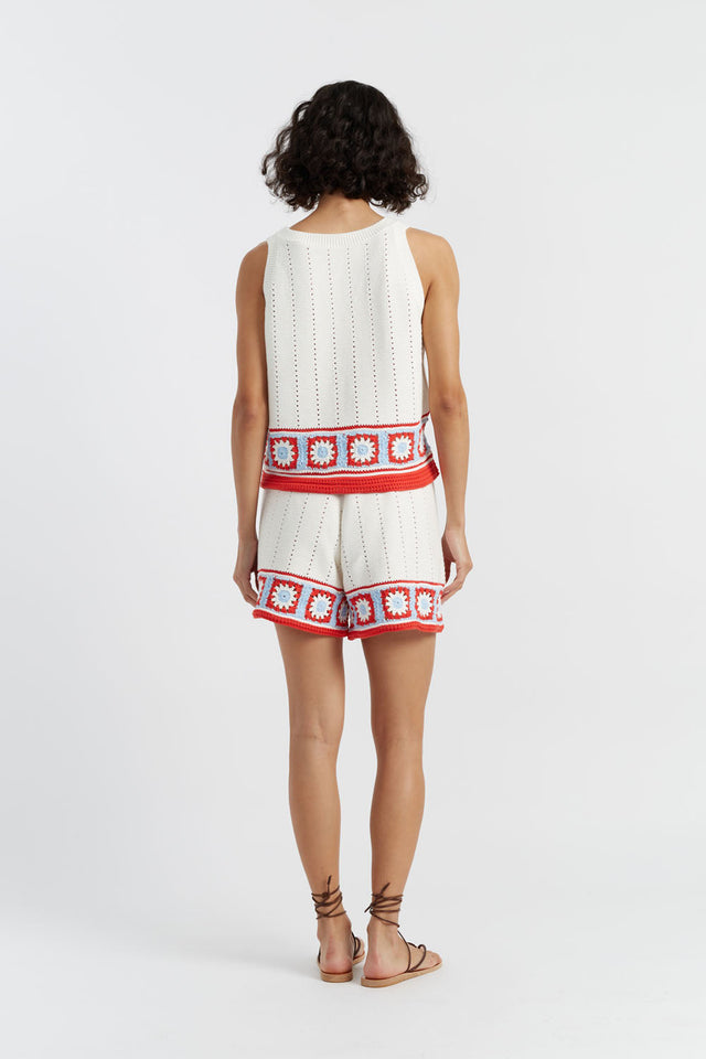Terracotta Cotton Hand Crochet Vest image 3