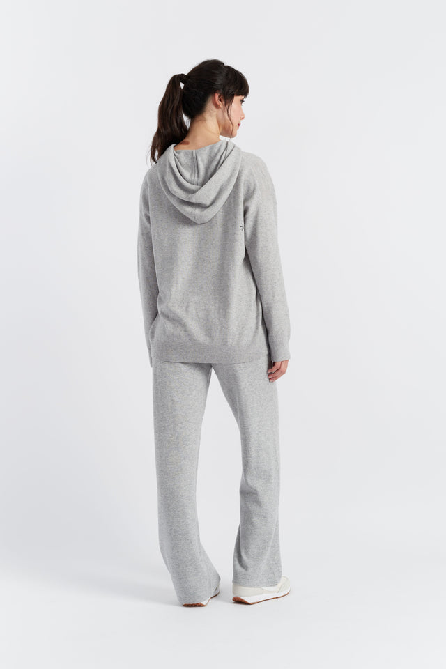 Women's Chinti and Parker Hoodie Grey Wool-Cashmere Hello Kitty Size XS-3L image 3