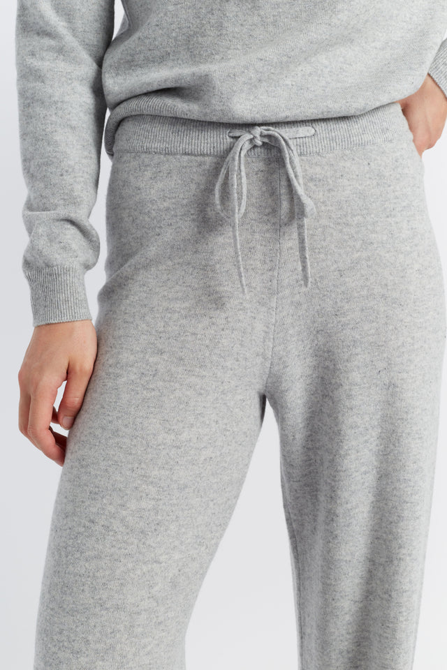 Grey Wool-Cashmere Hello Kitty Track Pants image 5