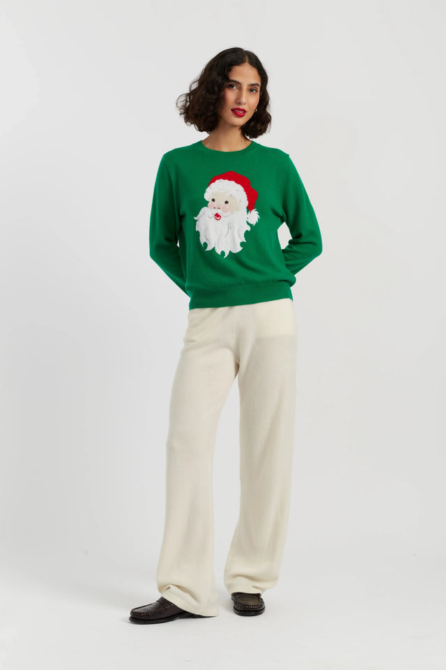 Green Wool-Cashmere Santa's Sweater image 2