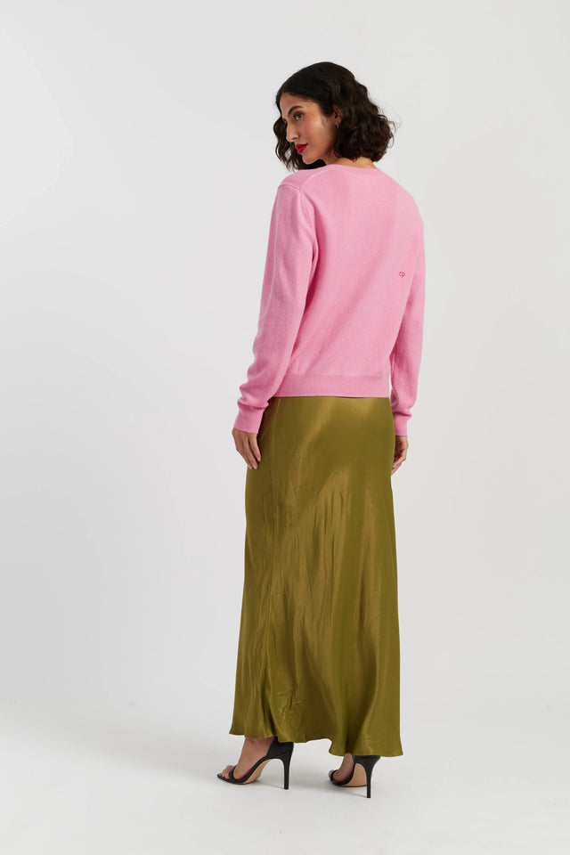 Pink Wool-Cashmere Santa's Sweater image 3