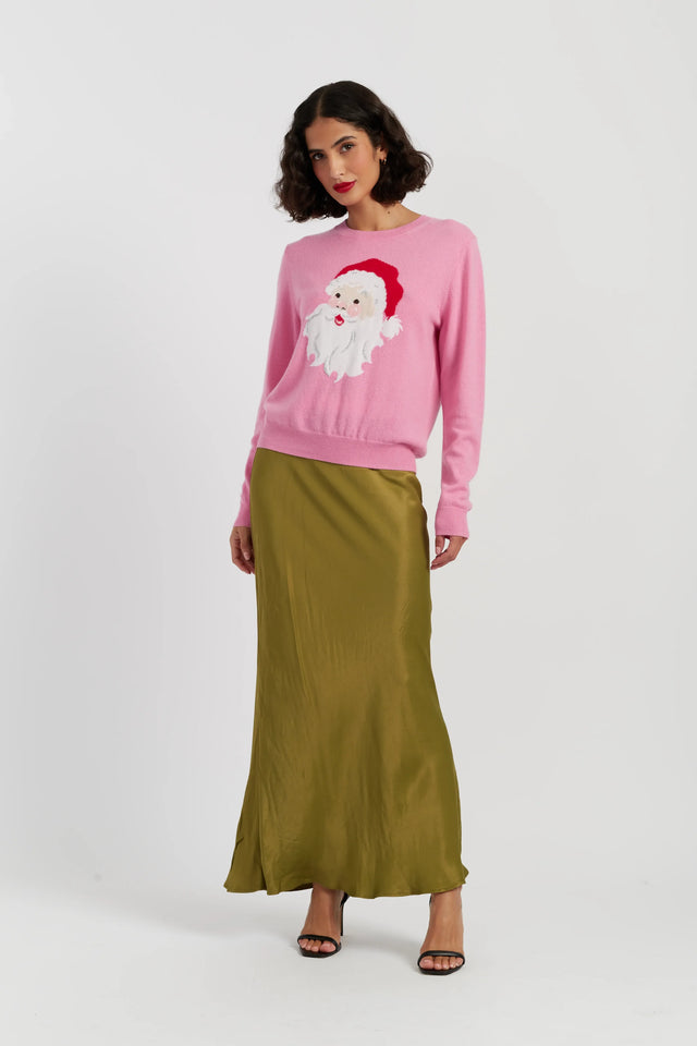 Pink Wool-Cashmere Santa's Sweater image 2