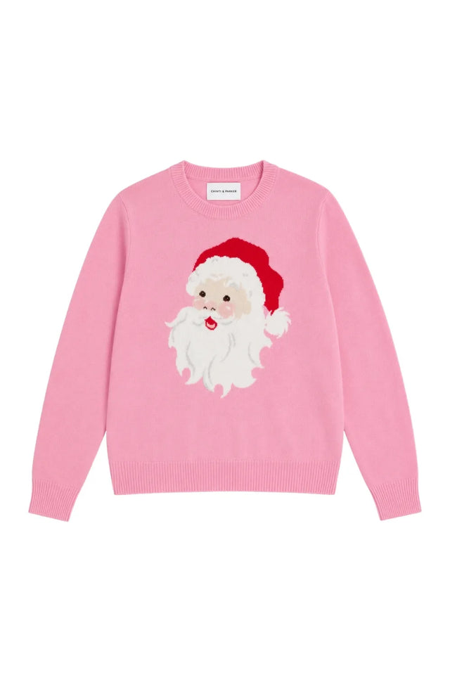 Pink Wool-Cashmere Santa's Sweater image 4