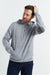 Grey Wool-Cashmere Elbow Patch Men's Hoodie