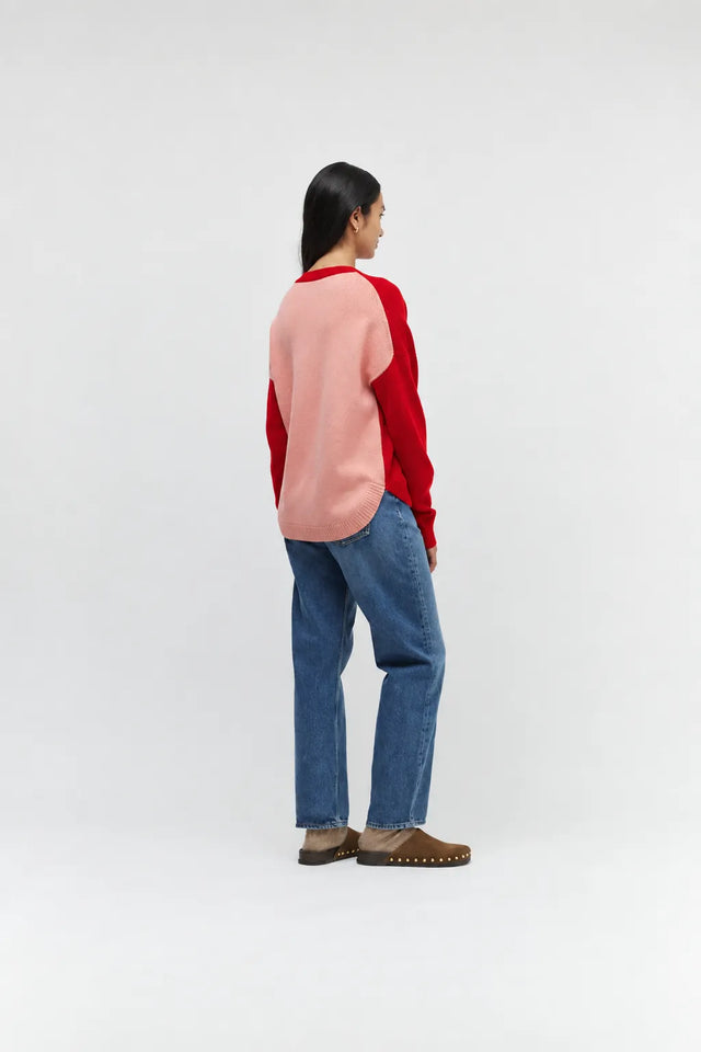 Red Wool-Cashmere Pop Colour Sweater image 3
