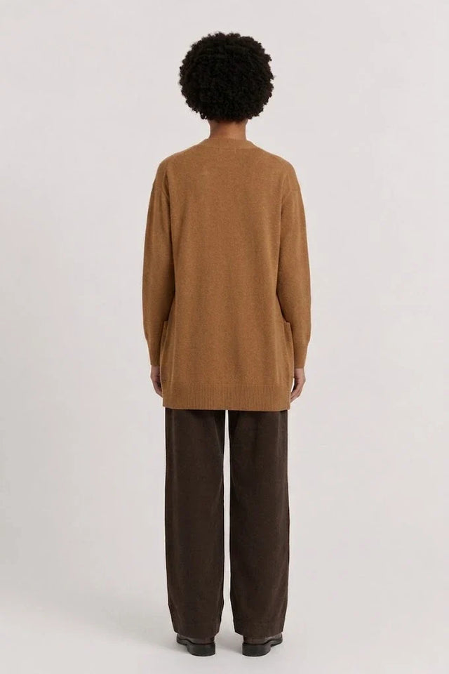 Toffee Wool-Cashmere Long Cardigan image 3
