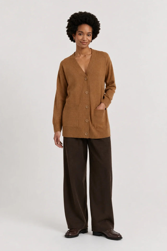 Toffee Wool-Cashmere Long Cardigan image 2