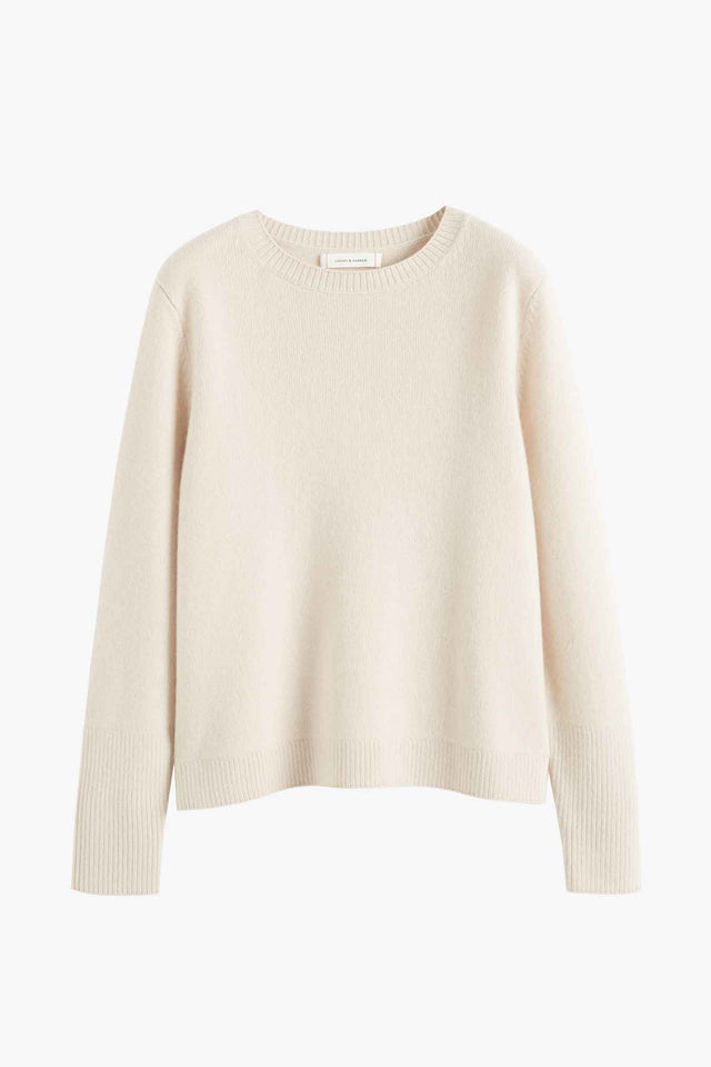 Bone Pure Cashmere Boxy Sweater image 2