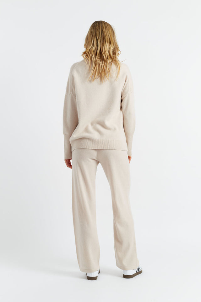 Bone Cashmere Rollneck Sweater image 3