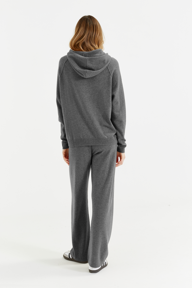 Women's Knitted Hoodie Chinti and Parker Grey Wool-Cashmere Boxy fit Size XS-3L image 5