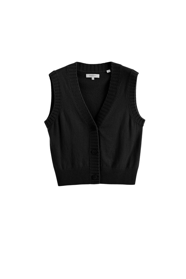 Black Wool-Cashmere Waistcoat image 2