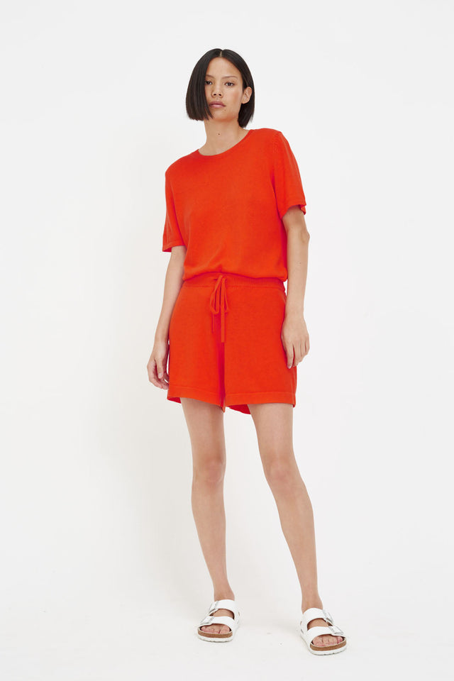 Orange Cotton-Cashmere T-Shirt image 1