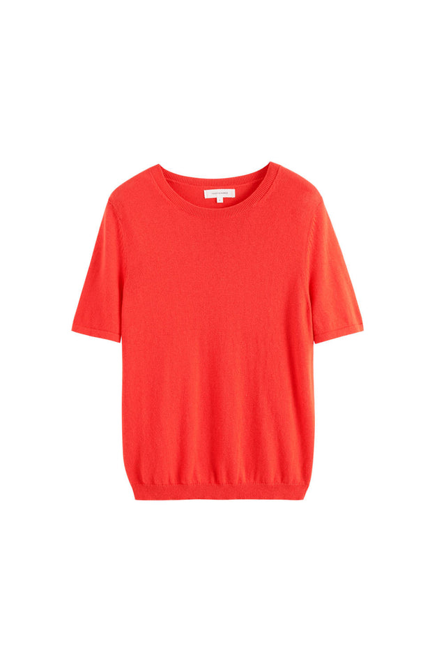Orange Cotton-Cashmere T-Shirt image 2
