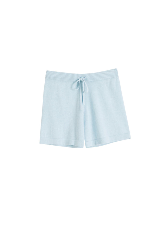 Soft-Mint Cotton-Cashmere Shorts image 2