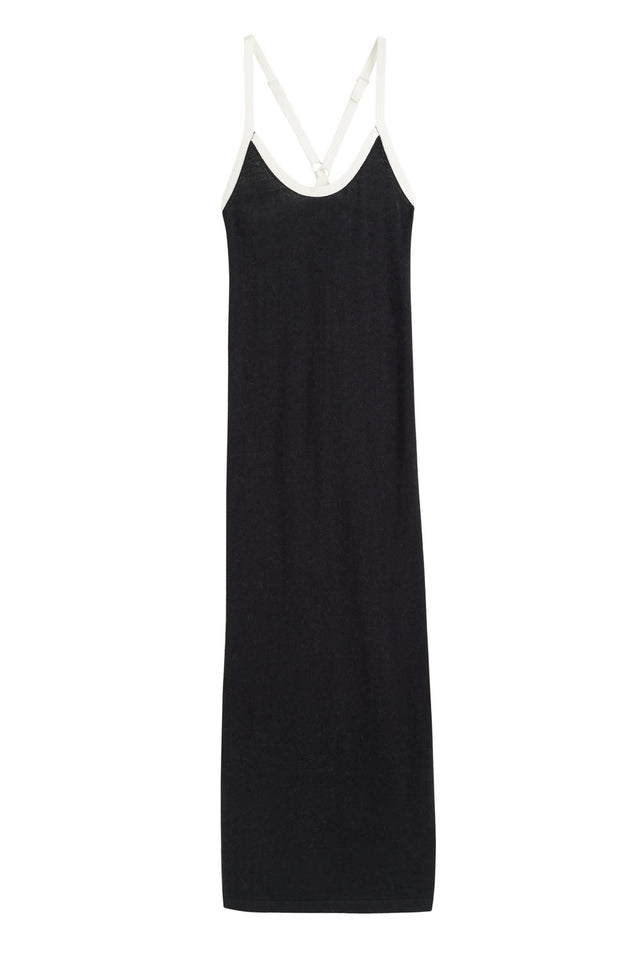 Black Cotton-Linen Summer Dress image 2